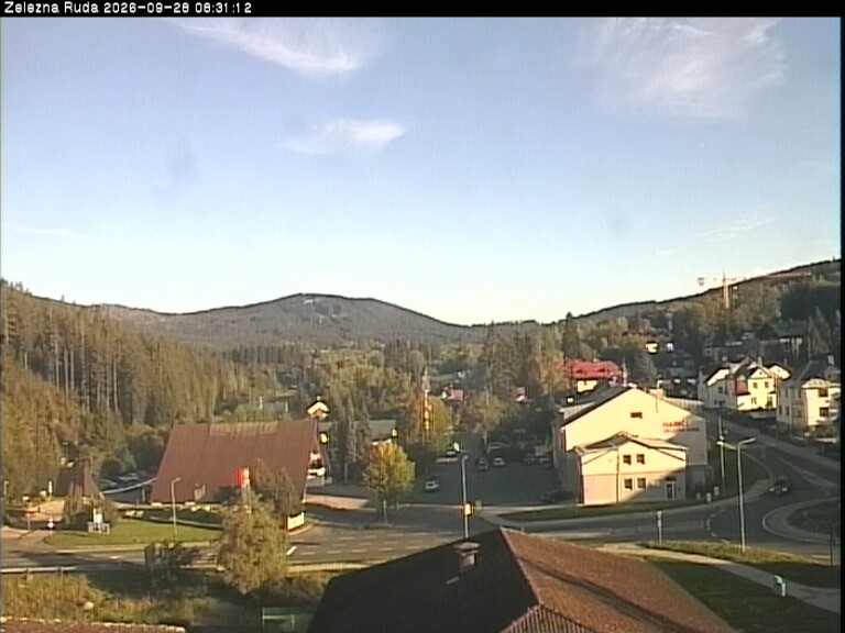Archiv Foto Webcam Zelezna Ruda: Im Ort