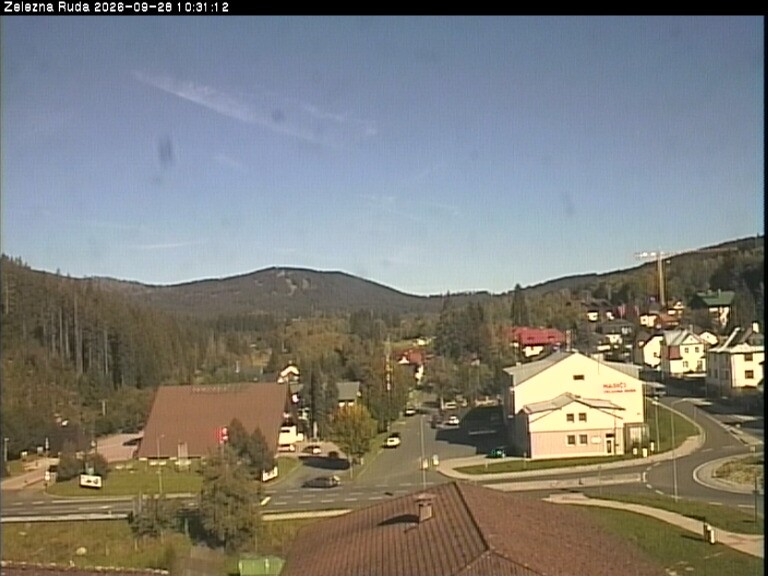 Archiv Foto Webcam Zelezna Ruda: Im Ort