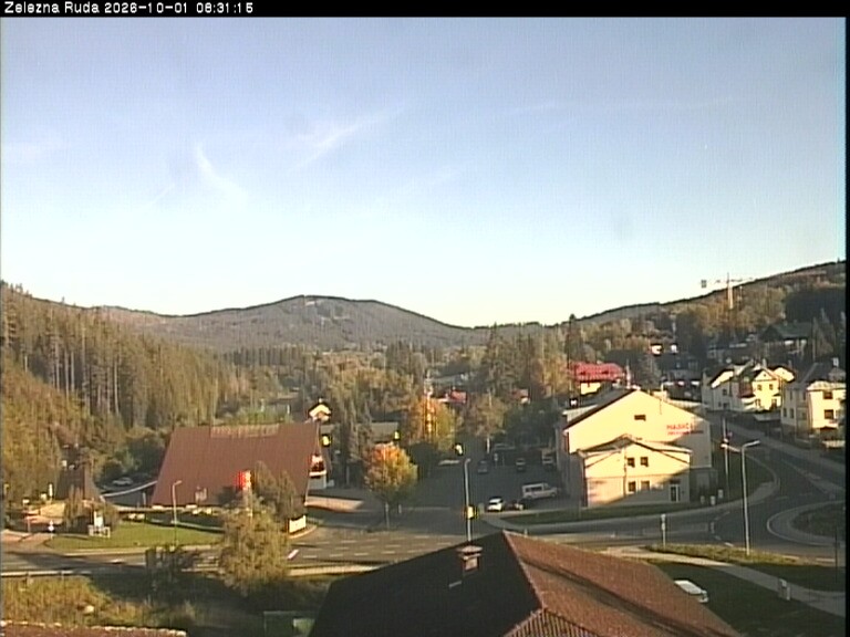Archiv Foto Webcam Zelezna Ruda: Im Ort