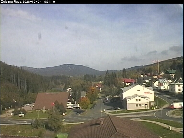 Archiv Foto Webcam Zelezna Ruda: Im Ort