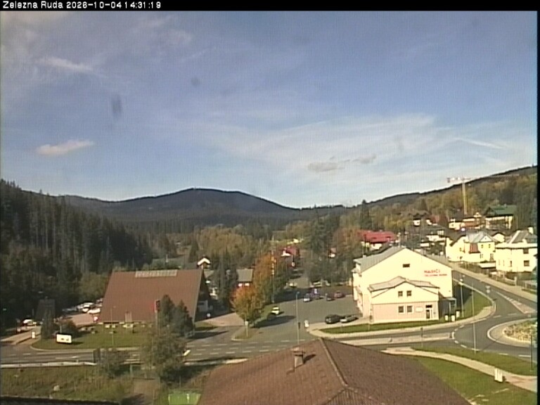 Archiv Foto Webcam Zelezna Ruda: Im Ort