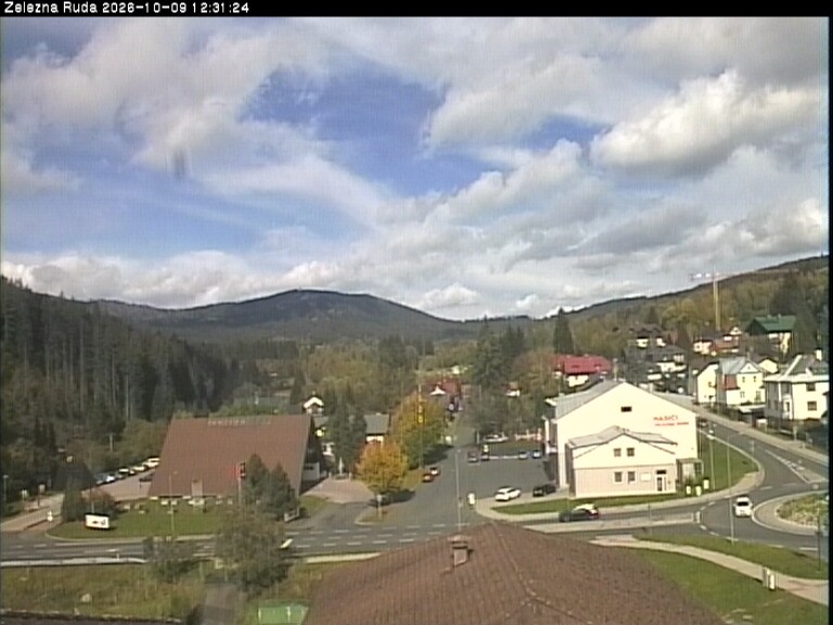Archiv Foto Webcam Zelezna Ruda: Im Ort