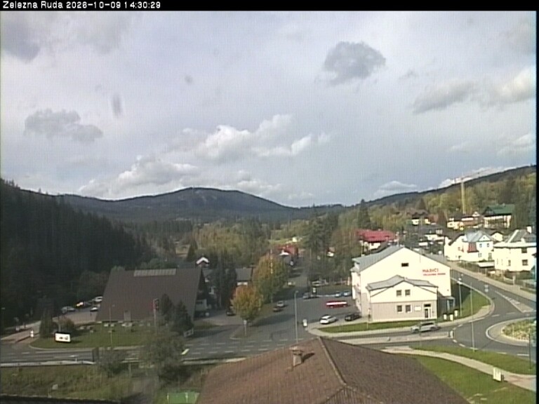Archiv Foto Webcam Zelezna Ruda: Im Ort