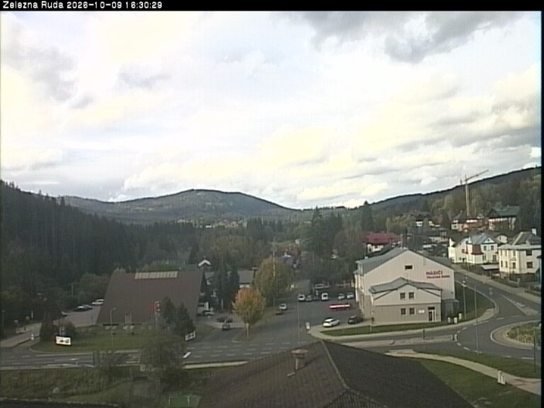 Archiv Foto Webcam Zelezna Ruda: Im Ort