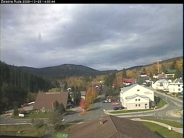 Archiv Foto Webcam Zelezna Ruda: Im Ort