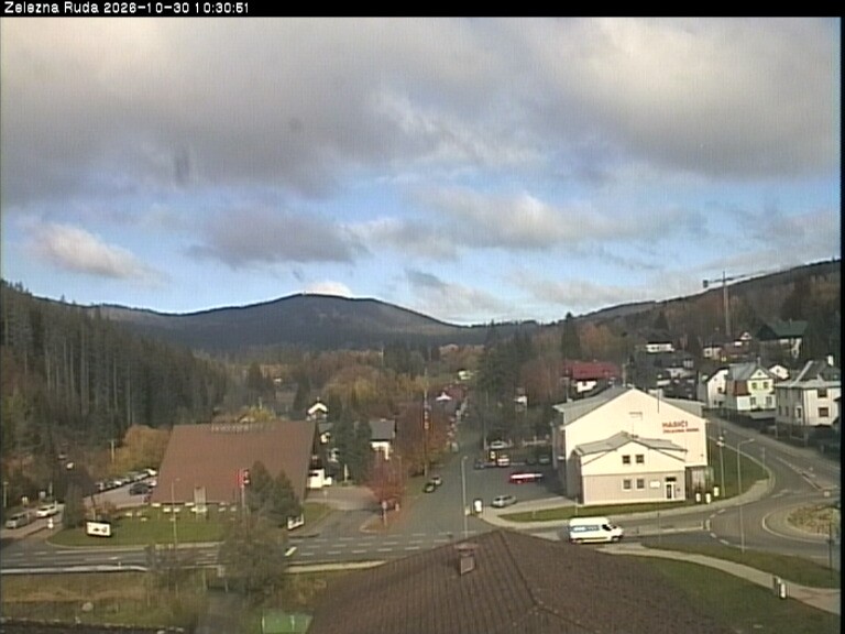 Archiv Foto Webcam Zelezna Ruda: Im Ort