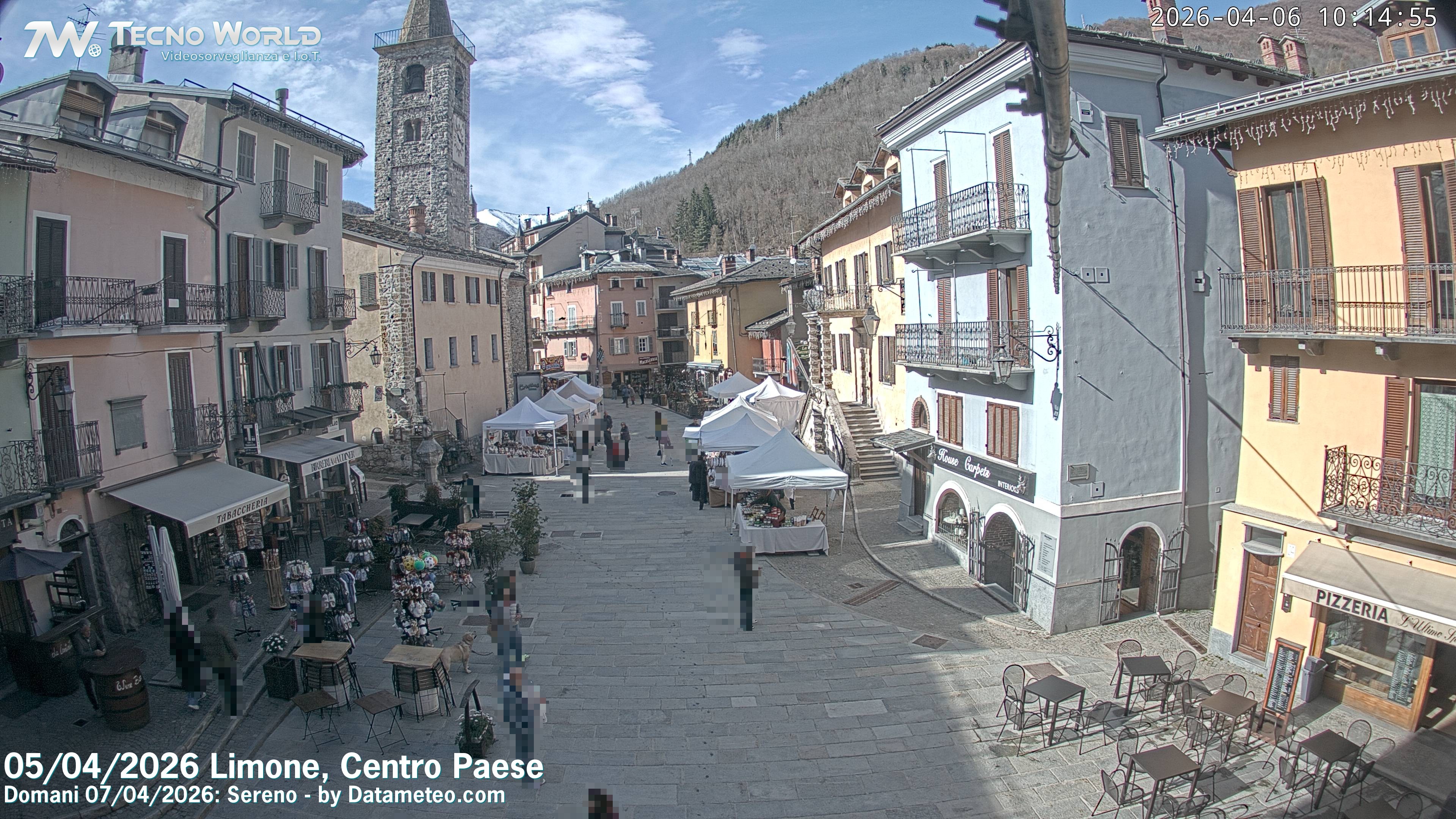 Archived image Webcam Limone town center