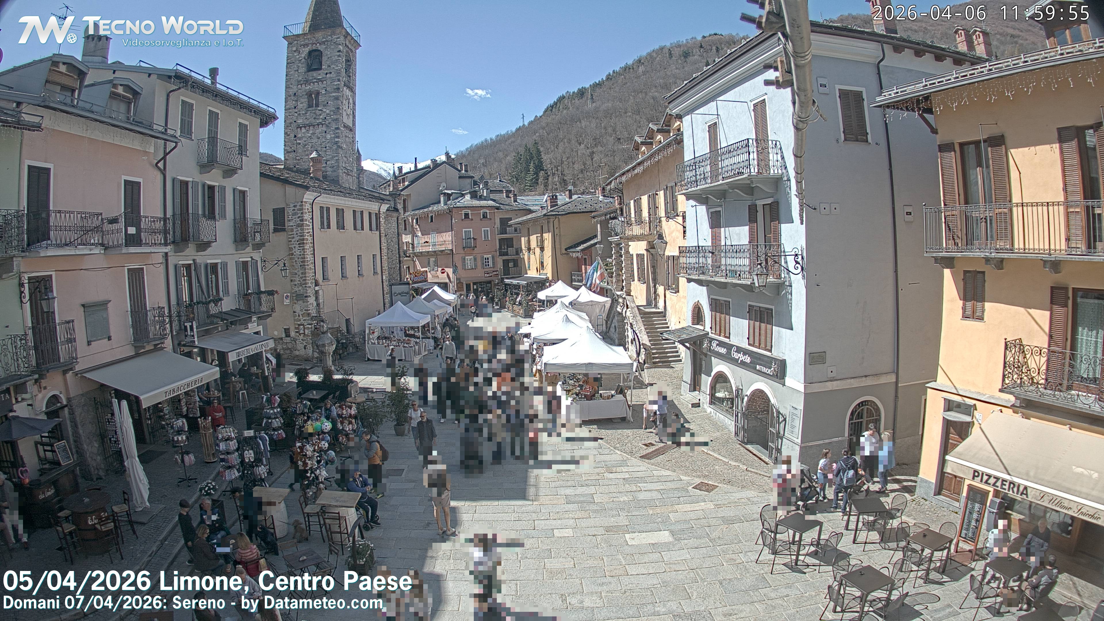 Archived image Webcam Limone town center