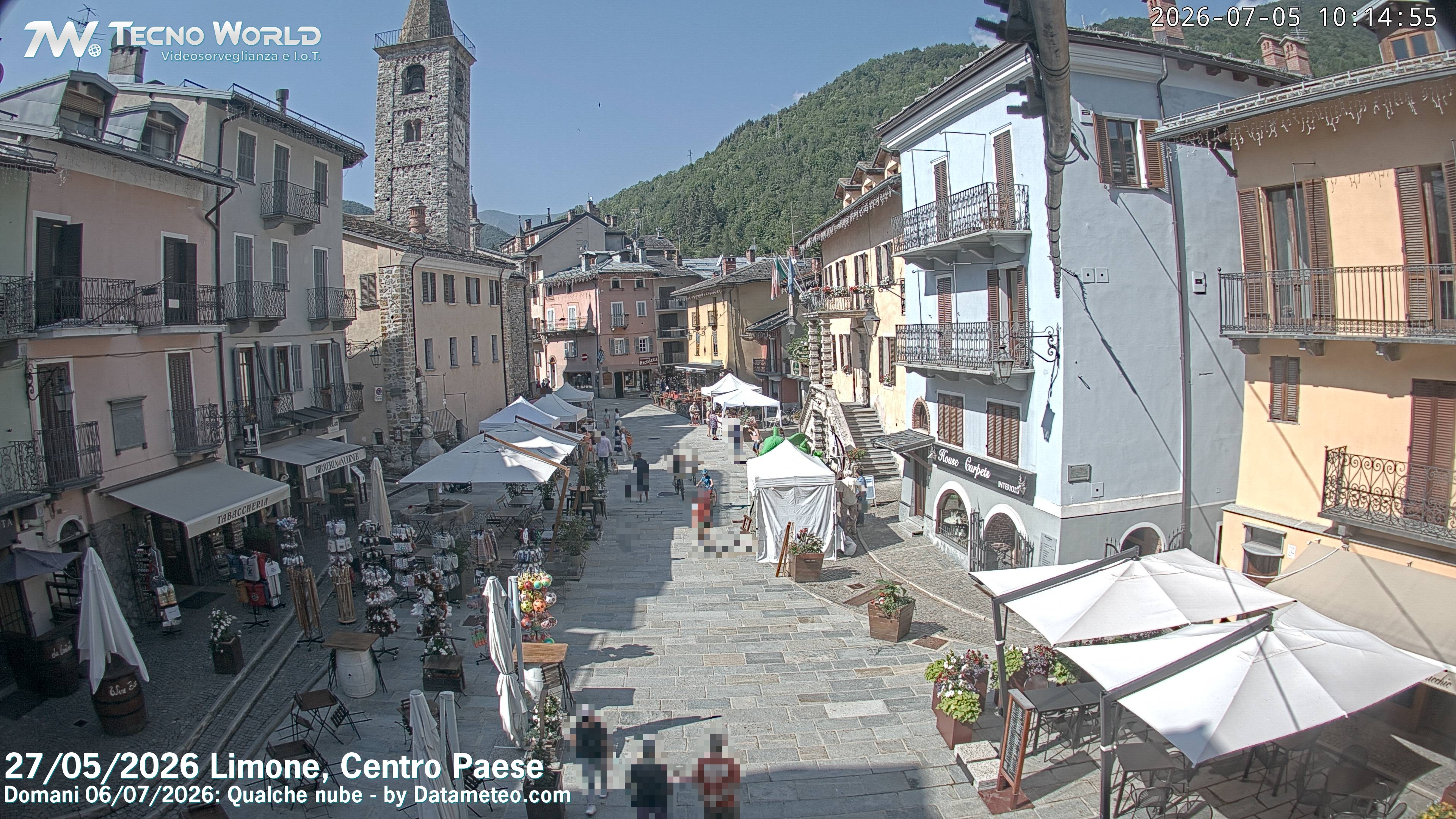 Archived image Webcam Limone town center