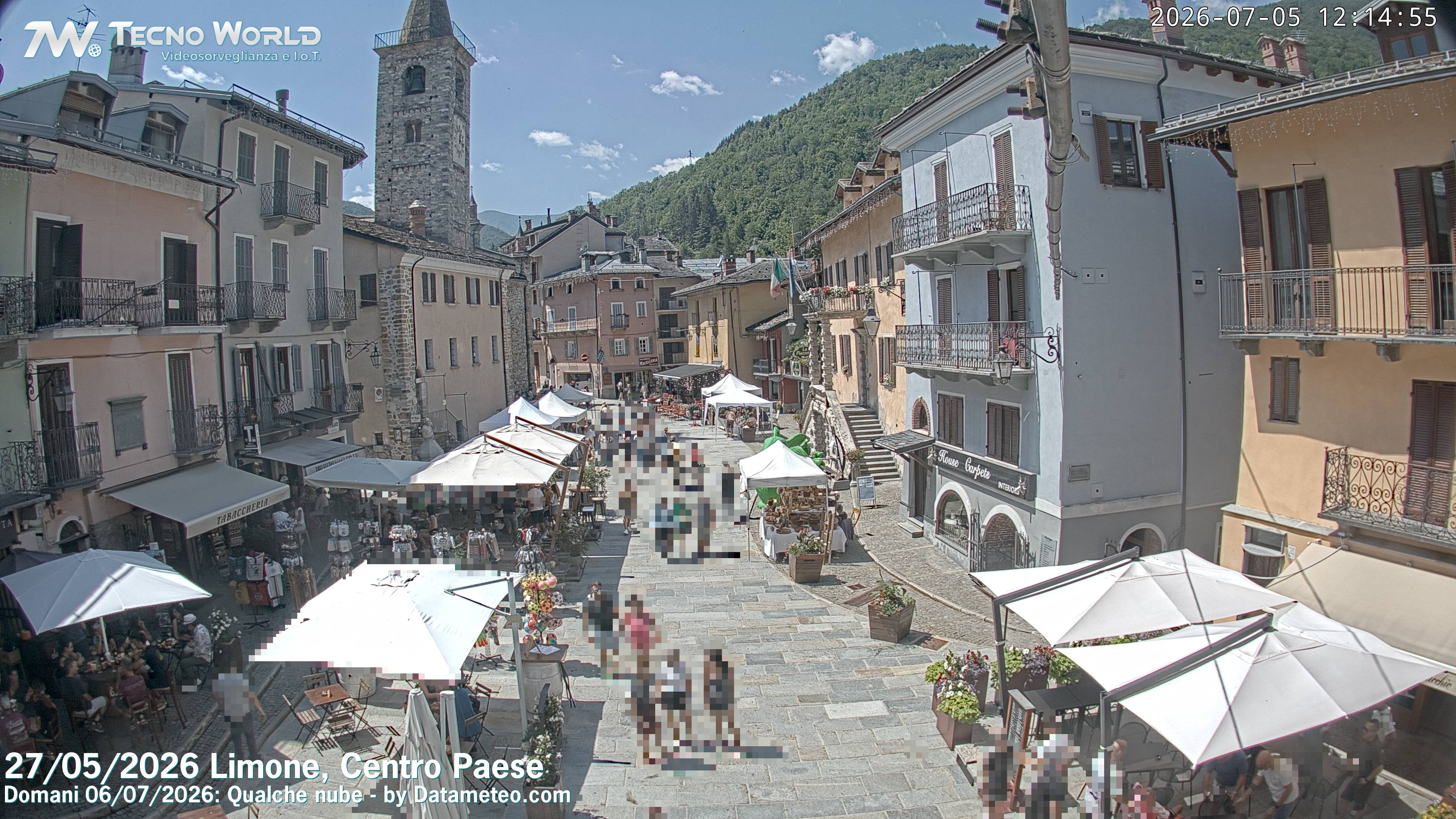 Archived image Webcam Limone town center