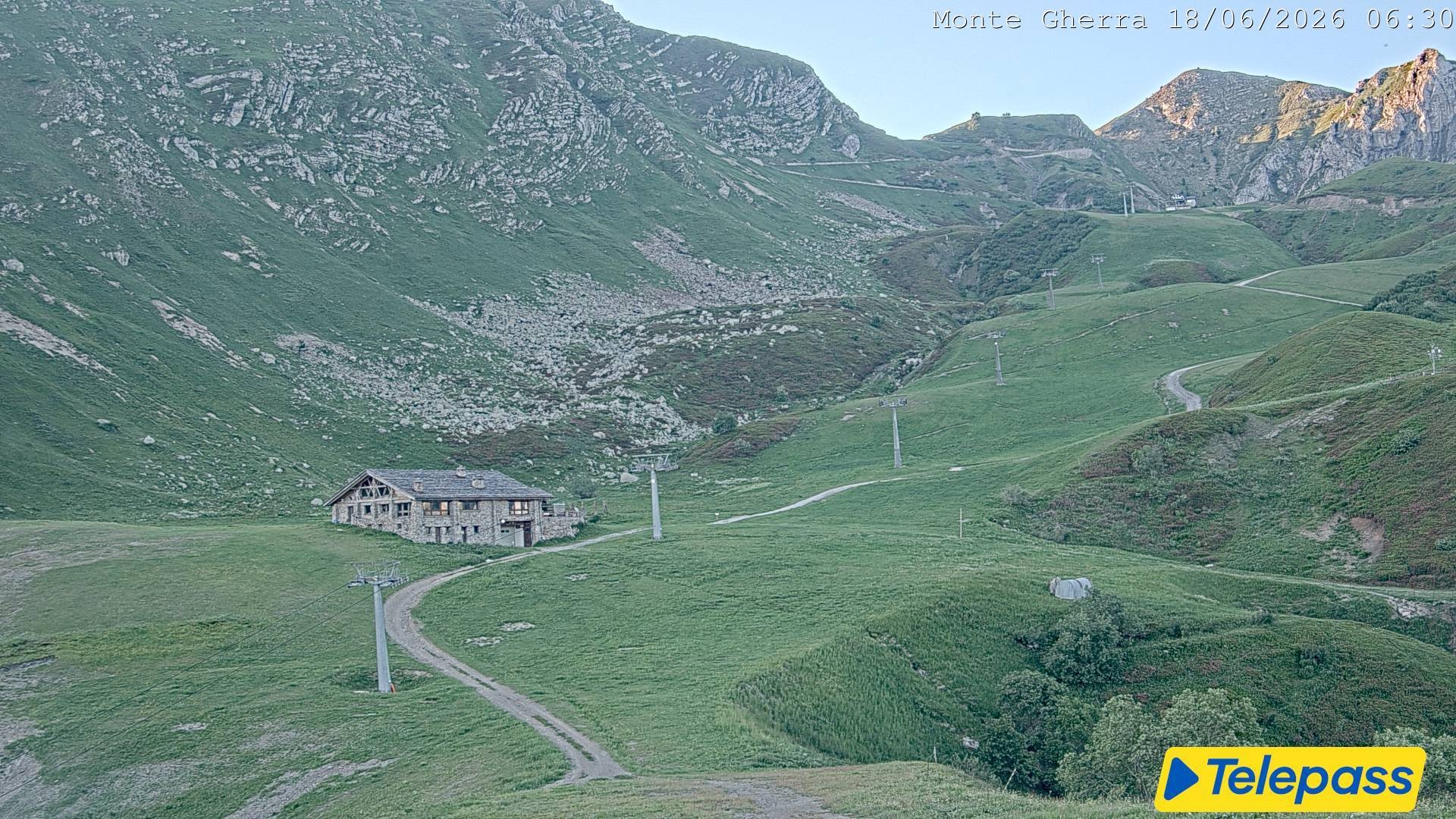 Archiv Foto Webcam Talstatione Limone 1400 (Limone Piemonte)