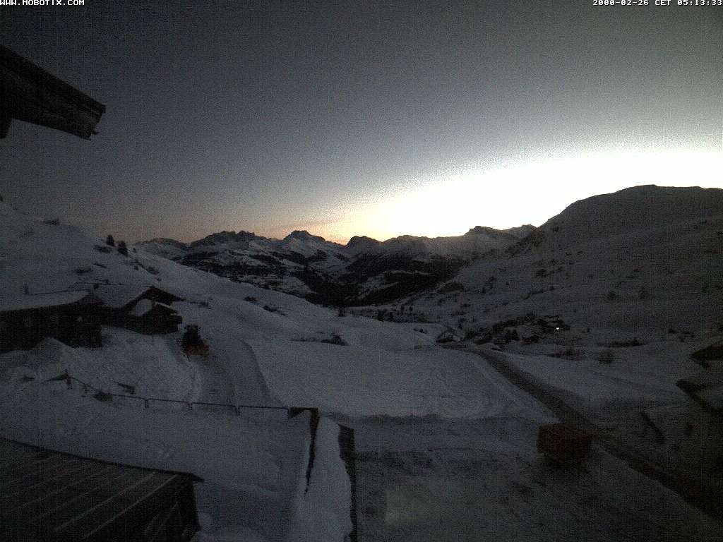 Archived image Webcam Arflina: View towards the valley