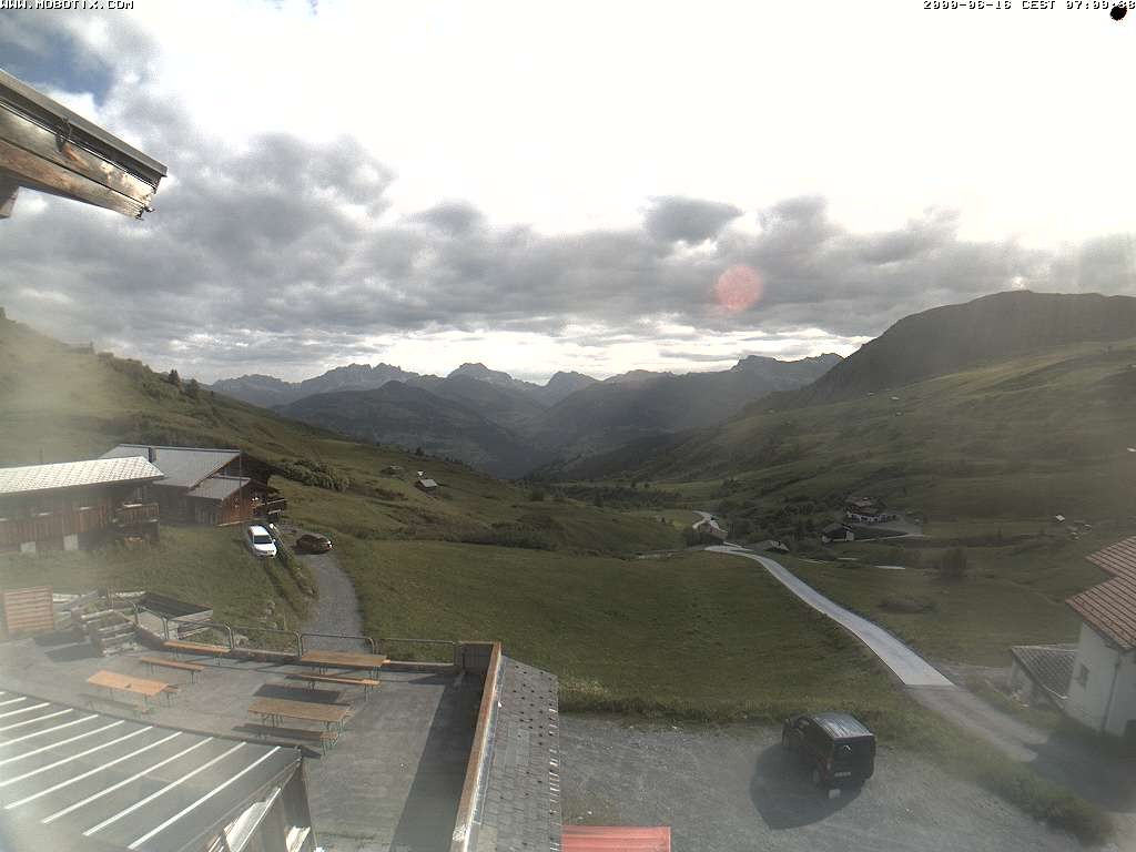 Archived image Webcam Arflina: View towards the valley