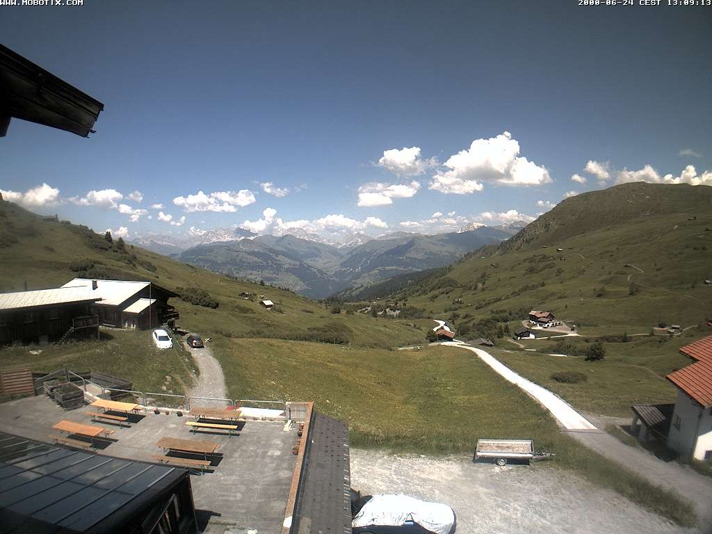 Archived image Webcam Arflina: View towards the valley