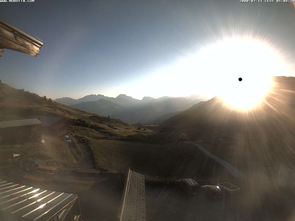 Archived image Webcam Arflina: View towards the valley