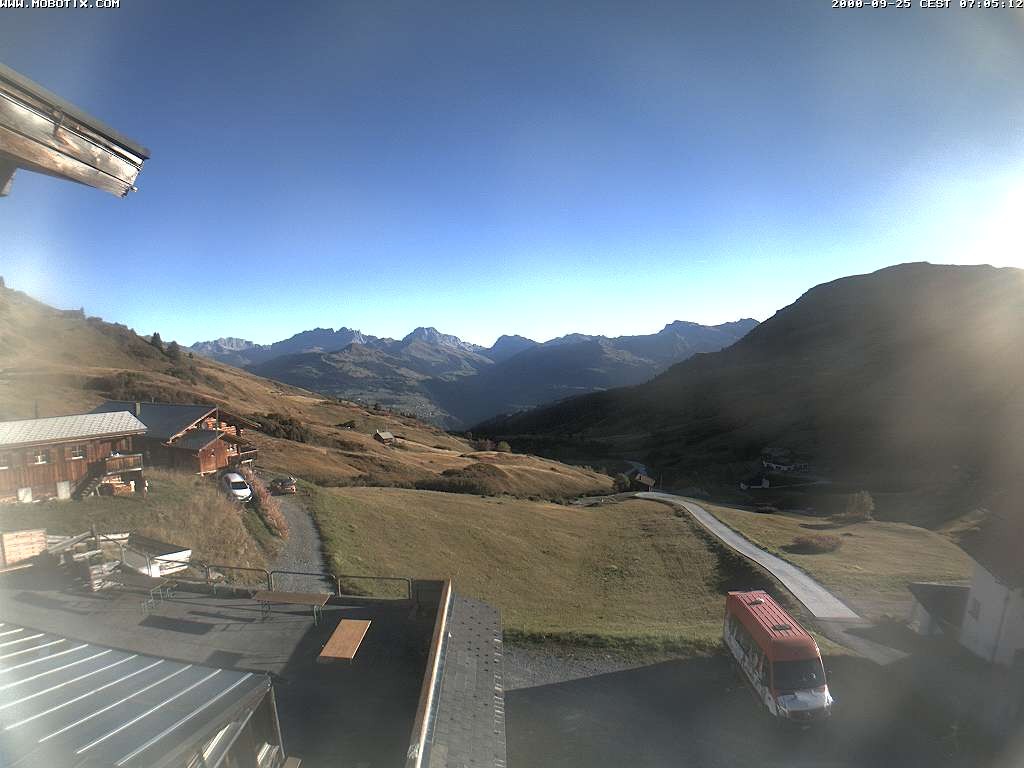 Archived image Webcam Arflina: View towards the valley