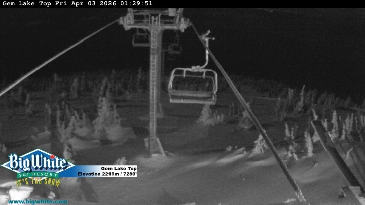 Archived image Webcam Gem Lake Express / Big White