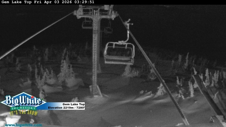 Archived image Webcam Gem Lake Express / Big White