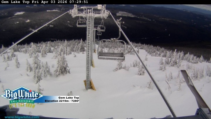 Archived image Webcam Gem Lake Express / Big White