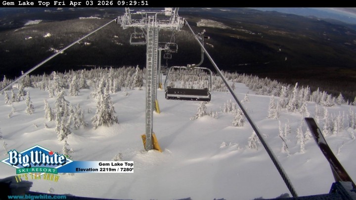 Archived image Webcam Gem Lake Express / Big White