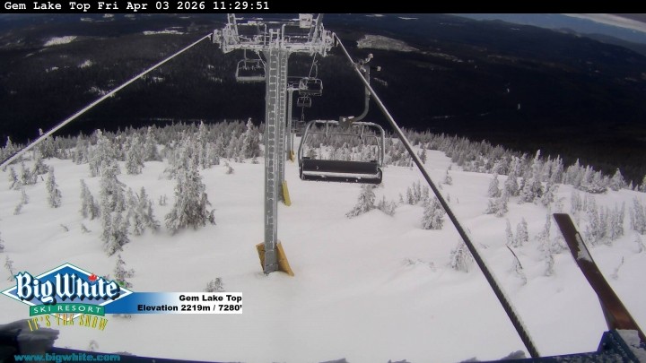 Archived image Webcam Gem Lake Express / Big White