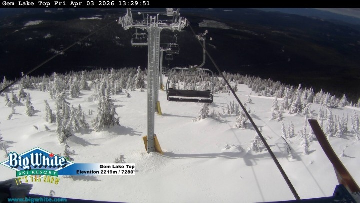 Archived image Webcam Gem Lake Express / Big White