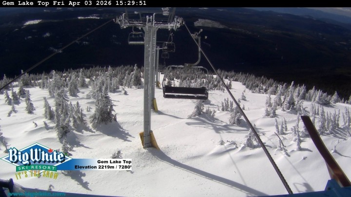 Archived image Webcam Gem Lake Express / Big White