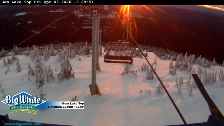 Archived image Webcam Gem Lake Express / Big White