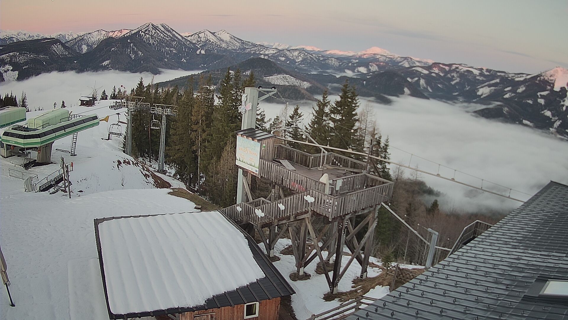 Archived image Webcam Mariazeller Bürgeralpe