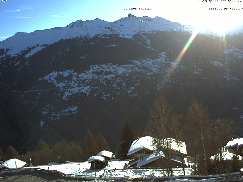 Archived image Webcam Thyon: Base of Les Masses