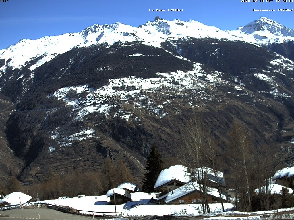 Archived image Webcam Thyon: Base of Les Masses