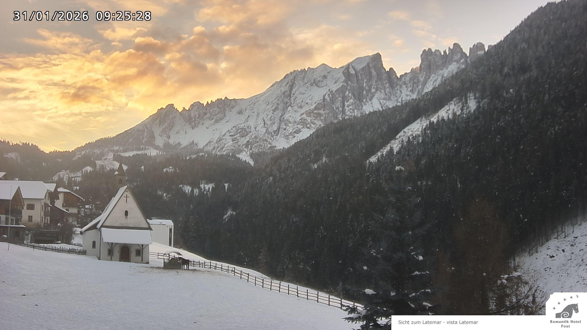 Archived image Webcam Welschnofen: Hotel Post