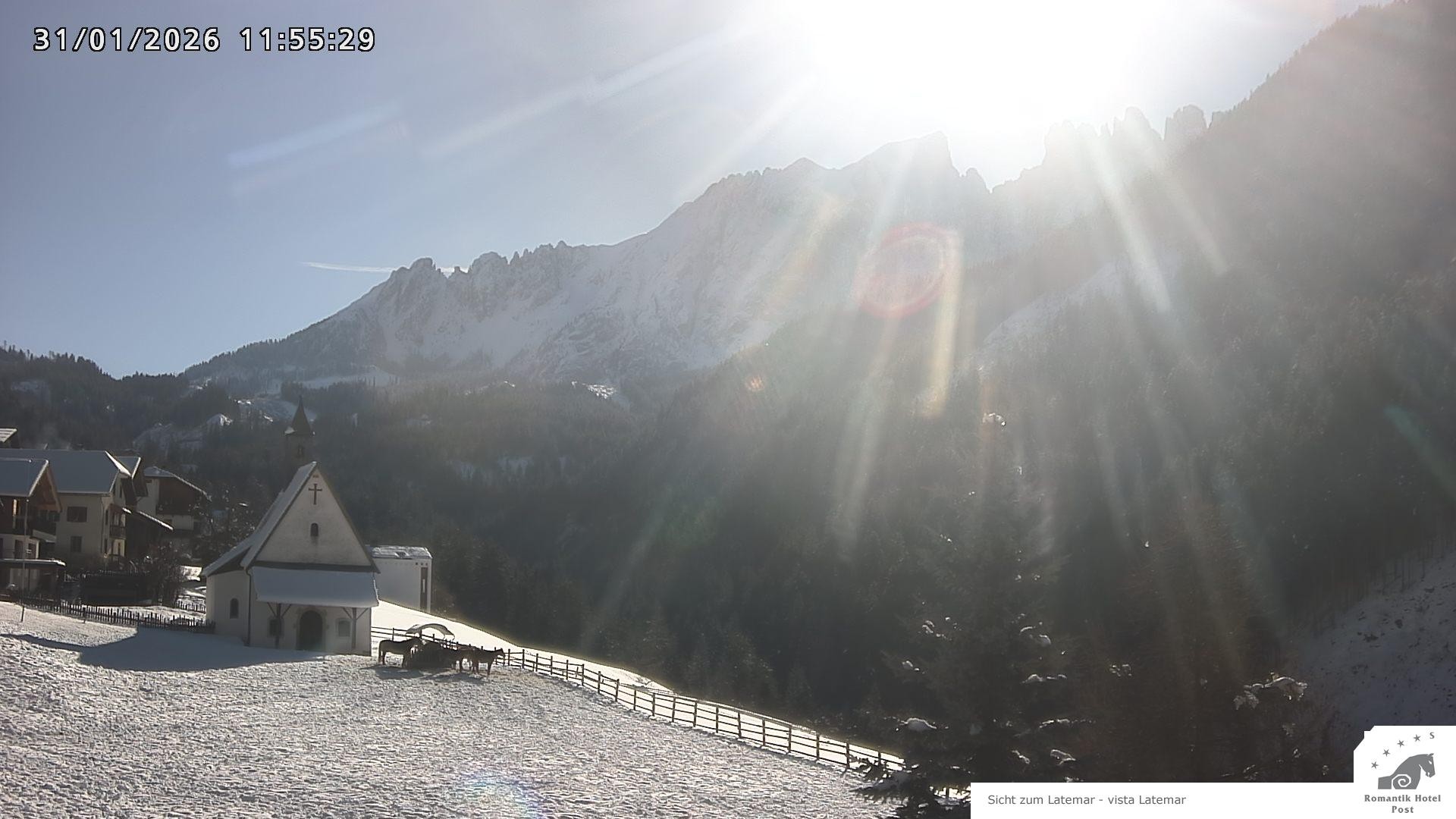 Archived image Webcam Welschnofen: Hotel Post