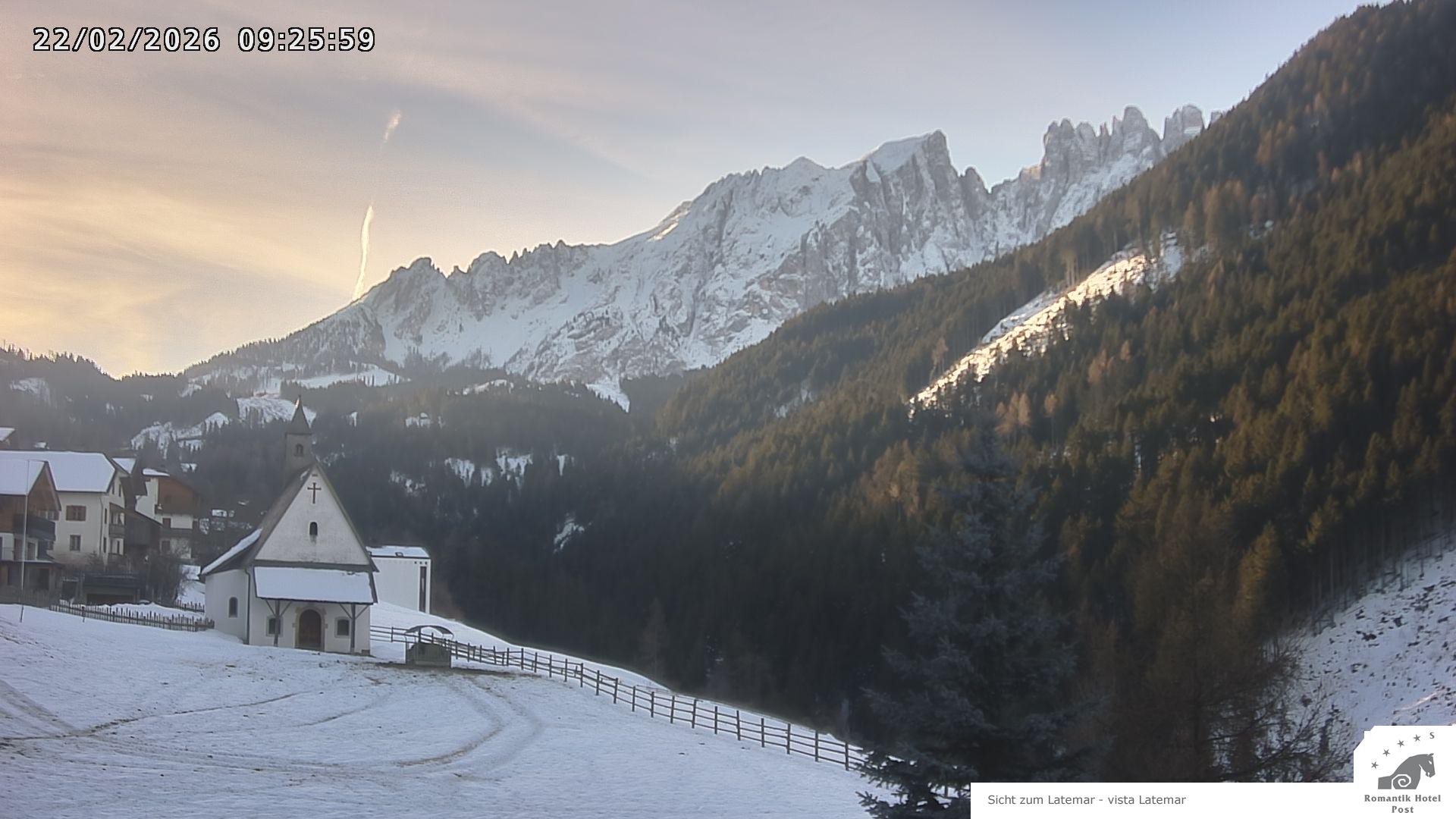 Archived image Webcam Welschnofen: Hotel Post