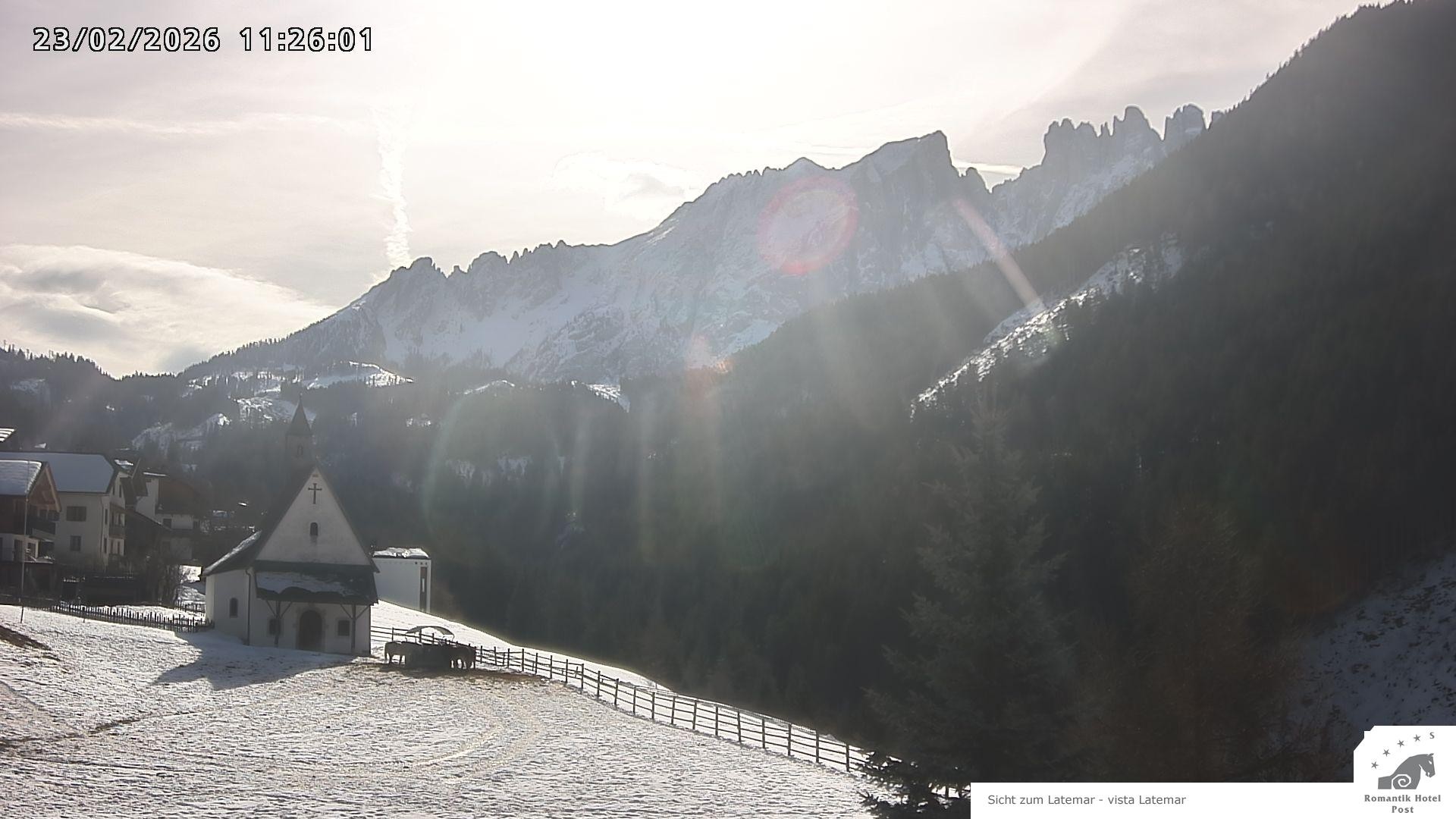 Archiv Foto Webcam Welschnofen: Romantik Hotel Post