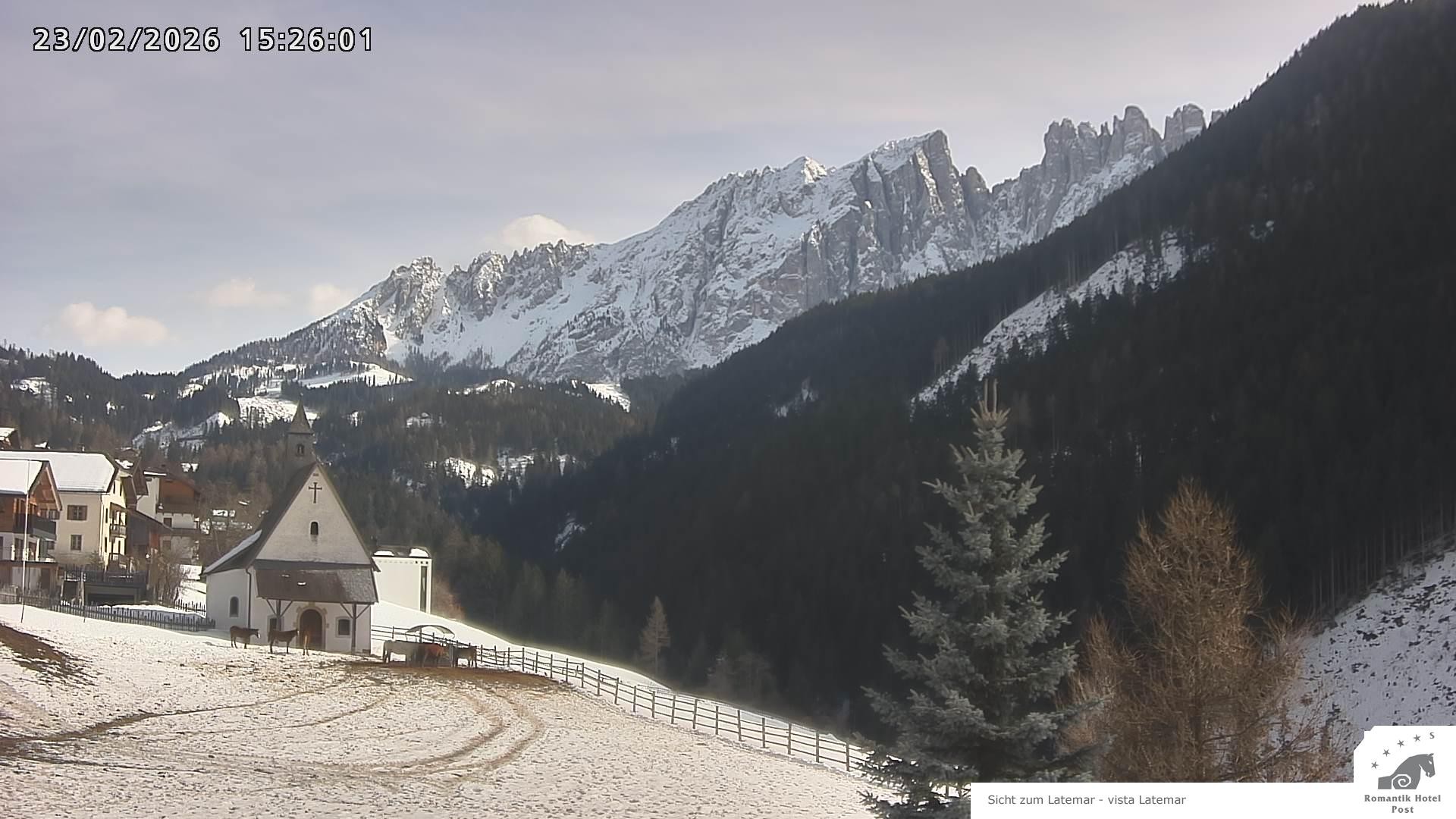 Archiv Foto Webcam Welschnofen: Romantik Hotel Post