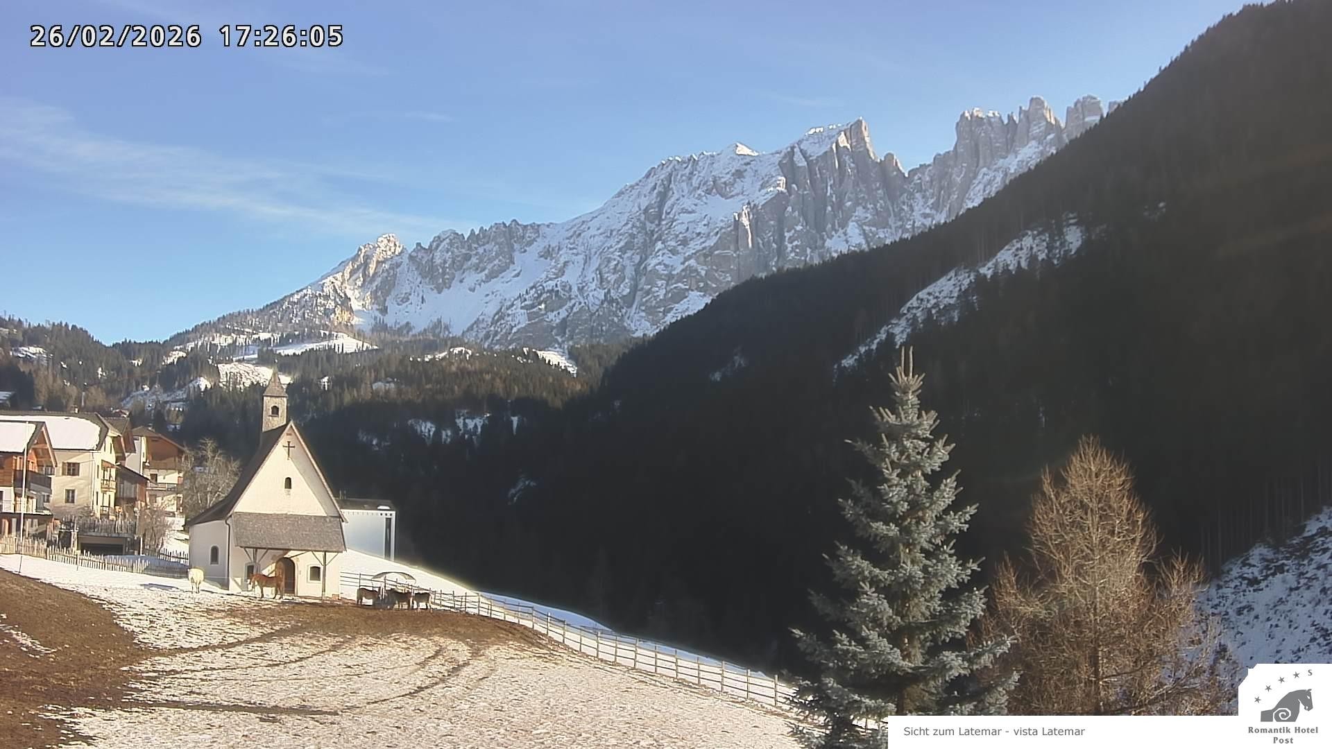 Archived image Webcam Welschnofen: Hotel Post