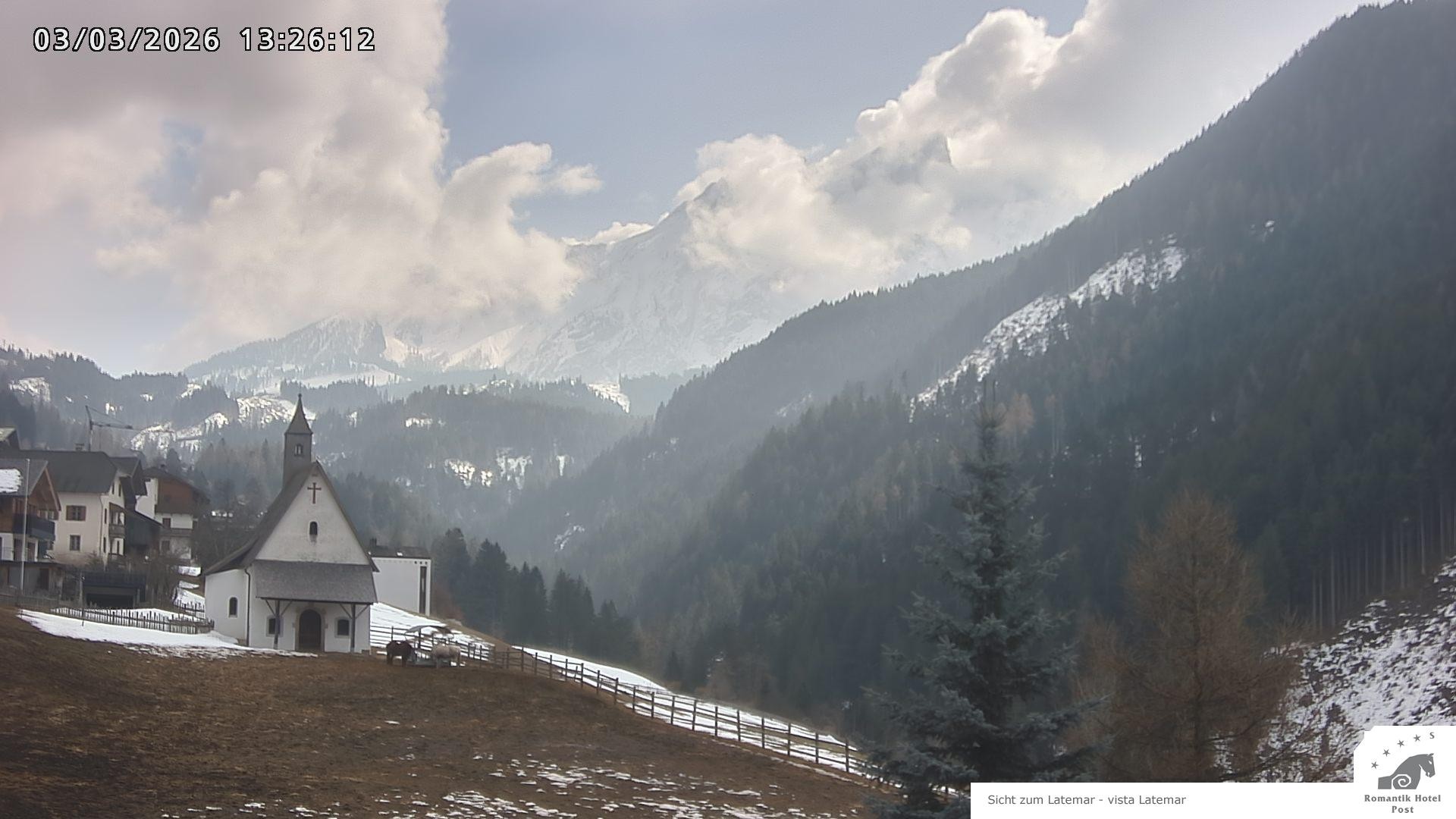 Archived image Webcam Welschnofen: Hotel Post