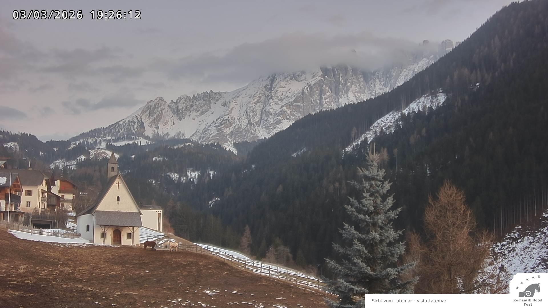 Archiv Foto Webcam Welschnofen: Romantik Hotel Post