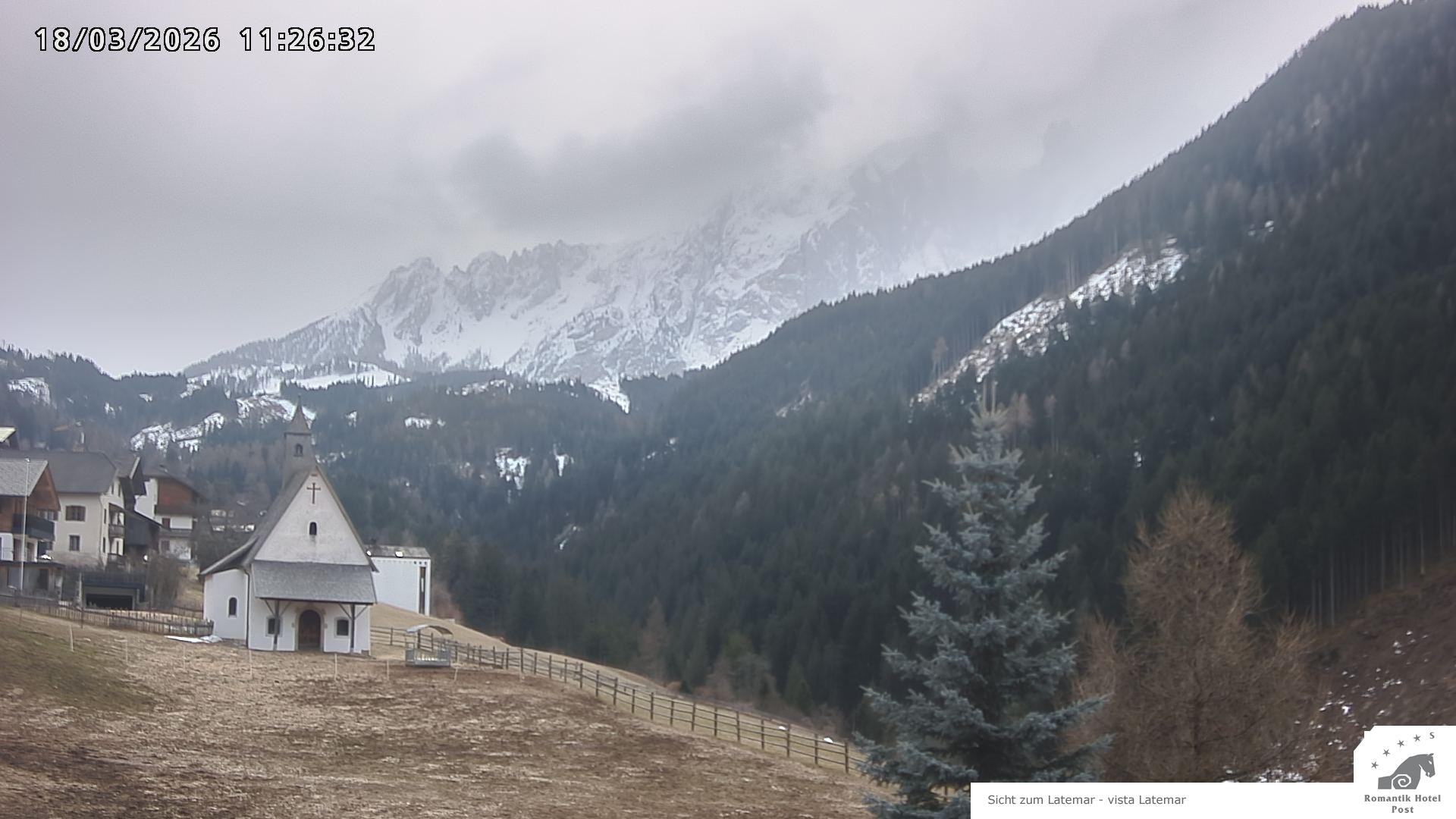 Archiv Foto Webcam Welschnofen: Romantik Hotel Post