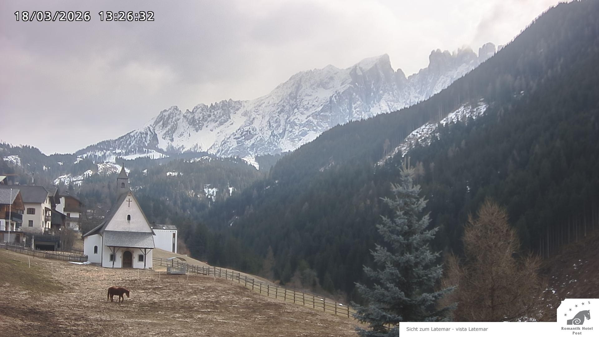 Archiv Foto Webcam Welschnofen: Romantik Hotel Post