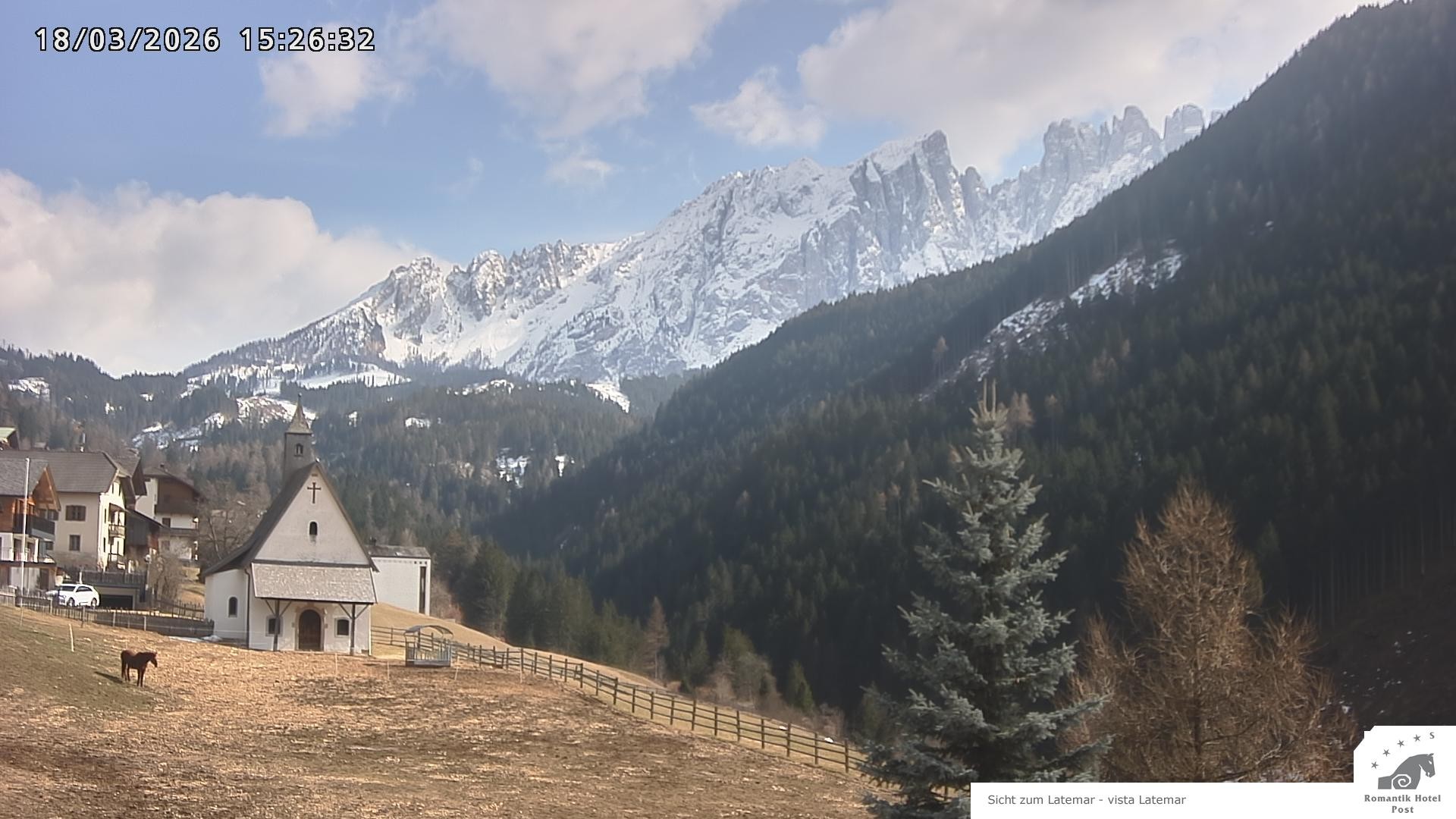 Archiv Foto Webcam Welschnofen: Romantik Hotel Post