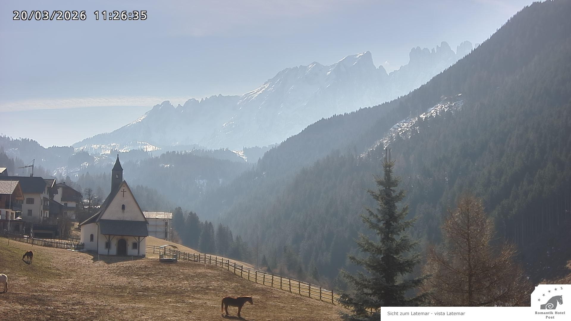 Archiv Foto Webcam Welschnofen: Romantik Hotel Post