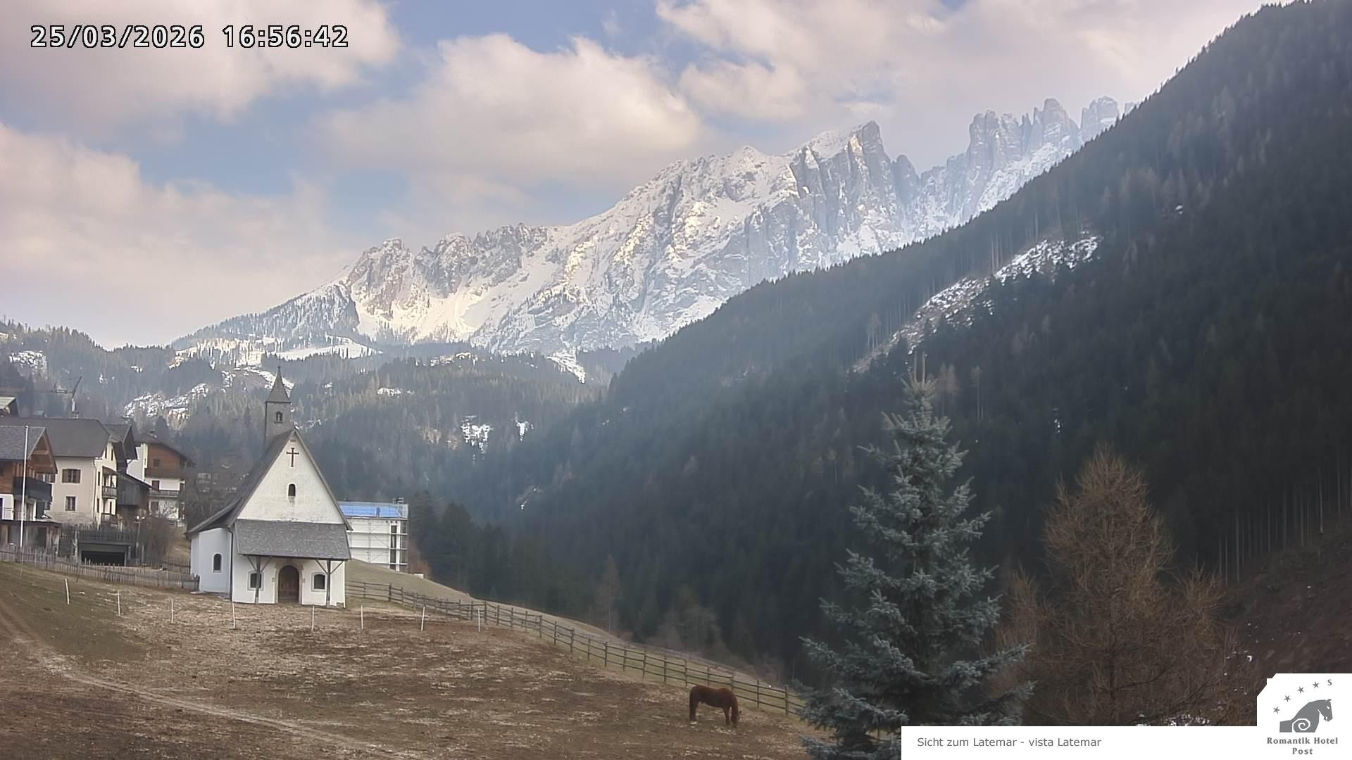 Archiv Foto Webcam Welschnofen: Romantik Hotel Post