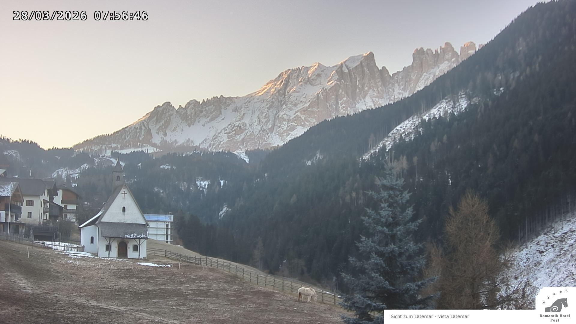 Archived image Webcam Welschnofen: Hotel Post