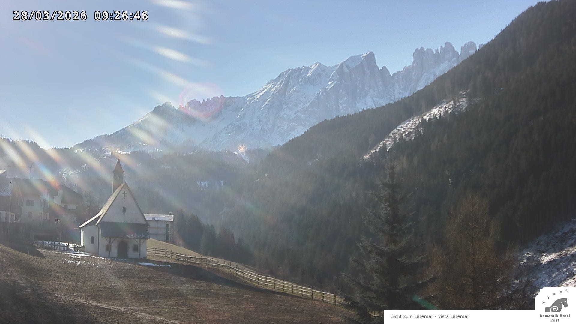 Archived image Webcam Welschnofen: Hotel Post