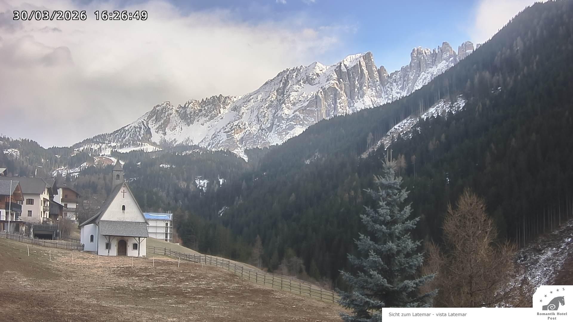 Archived image Webcam Welschnofen: Hotel Post