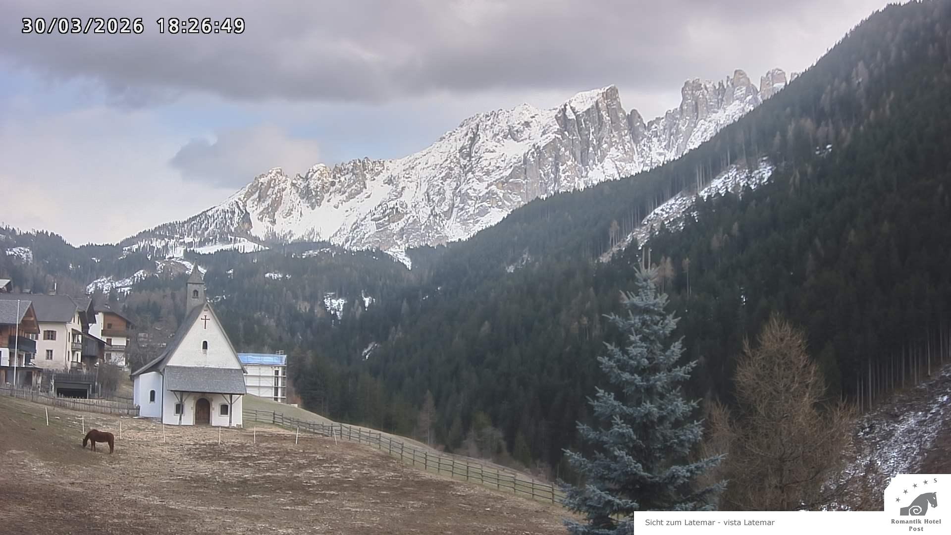 Archived image Webcam Welschnofen: Hotel Post