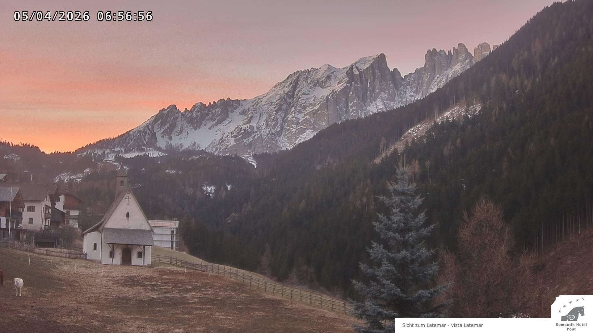 Archived image Webcam Welschnofen: Hotel Post