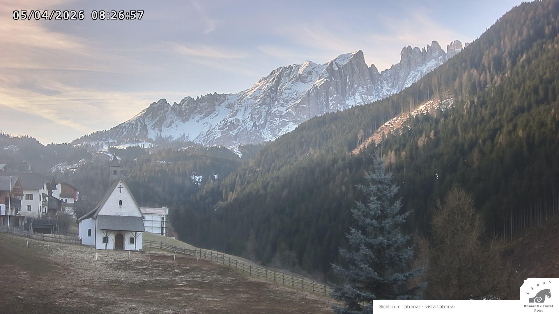 Archived image Webcam Welschnofen: Hotel Post